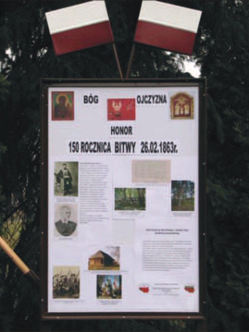 Tablica pamiątkowa — 150 rocznica bitwy pod Kuźnicą Grabowską