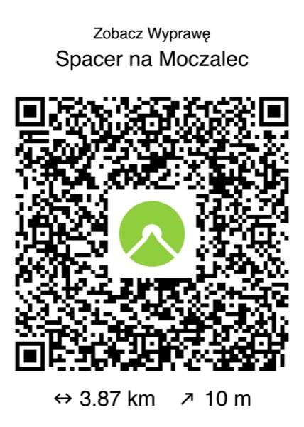 Kod QR – spacer na Moczalec (Komoot)